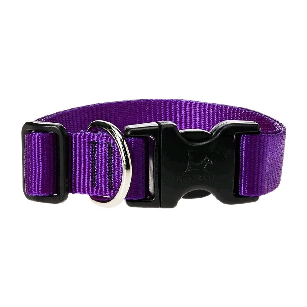 LupinePet Basics 1" Purple 16-28" Adjustable Collar for Large Dogs, NWT